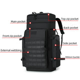 Large Climbing Bag For Men Backpack Trekking Hiking Camping Travel Outdoor Tactical Molle Sports Luggage Pack Travel  Rucksack