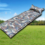 Camouflage Self-Inflating Camping Sleeping Pad with Pillow