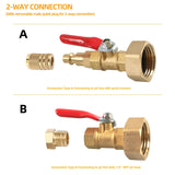RV Winterizing Blowout Adapter – 1/4 in Quick Plug to 3/4 in Hose Thread