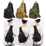 Tactical Chest Sling Bag Hunting Gun Holster Backpack Outdoor Camping Hiking Molle Pouch Climbing Fishing Bag XA291+A