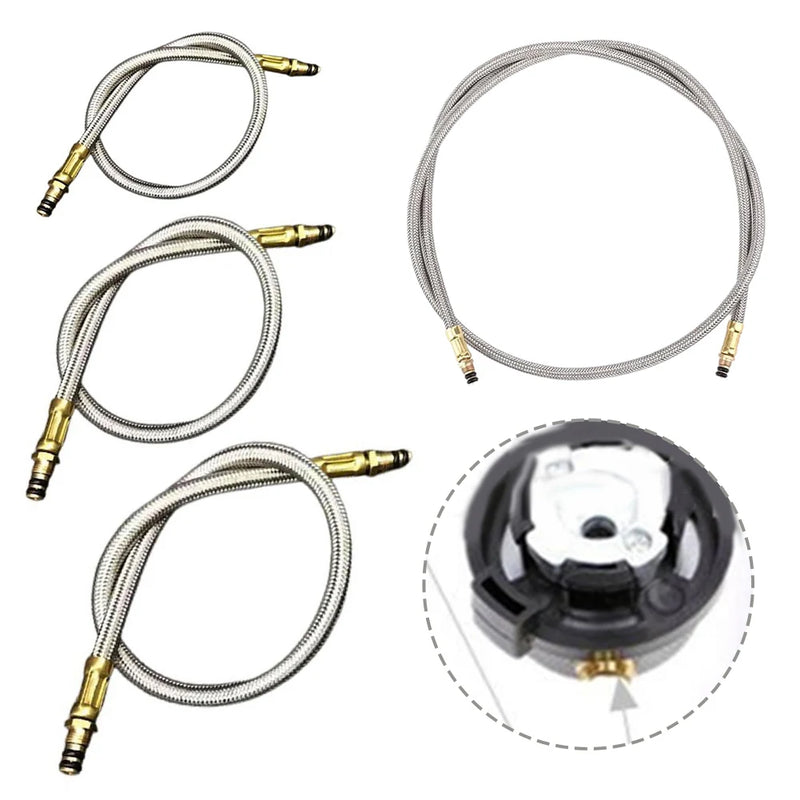 1Pc Braided-Tube For 35cm-62cm Outdoor Camping Stove Extension Tube Braided-Tube Hose Gas Tank Accessories Stainless Steel Tubes