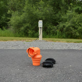 90° Swivel RV Sewer Hose Elbow with Protective Cap