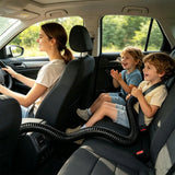 Foldable Vehicle A/C Vent Extender for Rear-Seat Airflow