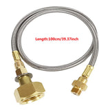 1Set Camping Gas Stove Propane Refill Adapter Gas Tank Connection Line Outdoor Burner LPG Cylinder Hose Connector Adapter