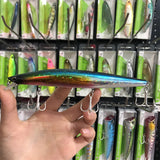 9119 LURETV SAME STYLEXM-145N Crazy Scale Mino Water Surface System Long throw Roadside False Bait, Seabass Hard Bait