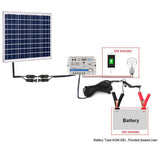 ACOPOWER 50W 12V Solar Kit with 10A Charge Controller