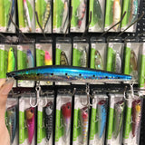 9119 LURETV SAME STYLEXM-145N Crazy Scale Mino Water Surface System Long throw Roadside False Bait, Seabass Hard Bait