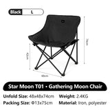 Naturehike Star T01 Gathered Moon Chair Outdoor Camping Hiking Folding Chairs Portable Beach Lounger Fishing Picnic Equipment