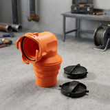 90° Swivel RV Sewer Hose Elbow with Protective Cap