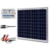 ACOPOWER 50W 12V Solar Kit with 10A Charge Controller