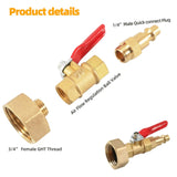 RV Winterizing Blowout Adapter – 1/4 in Quick Plug to 3/4 in Hose Thread