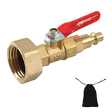 RV Winterizing Blowout Adapter – 1/4 in Quick Plug to 3/4 in Hose Thread