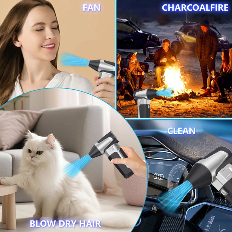 Rechargeable Portable Turbo Air Duster for RV & Vehicle Cleaning
