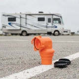 90° Swivel RV Sewer Hose Elbow with Protective Cap