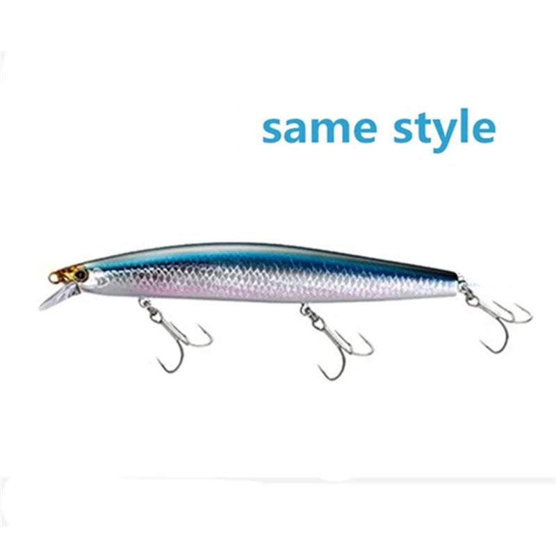 9119 LURETV SAME STYLEXM-145N Crazy Scale Mino Water Surface System Long throw Roadside False Bait, Seabass Hard Bait