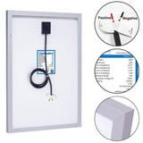 ACOPOWER 25W 12V Solar Kit with 5A Charge Controller