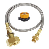 1Set Camping Gas Stove Propane Refill Adapter Gas Tank Connection Line Outdoor Burner LPG Cylinder Hose Connector Adapter