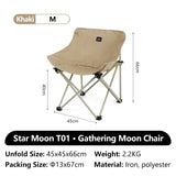 Naturehike Star T01 Gathered Moon Chair Outdoor Camping Hiking Folding Chairs Portable Beach Lounger Fishing Picnic Equipment