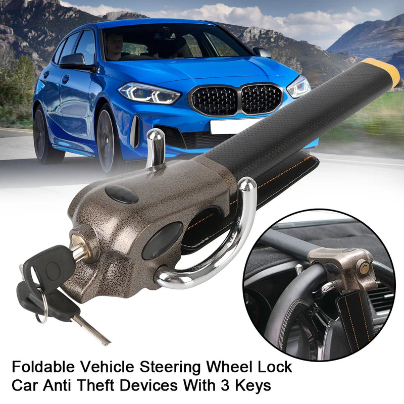 Steering Wheel Anti-Theft Lock for Cars, Trucks & RVs