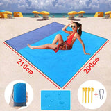 Water-Resistant 82 × 78-Inch Beach & Picnic Blanket