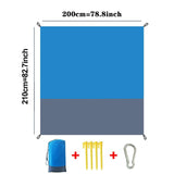 Water-Resistant 82 × 78-Inch Beach & Picnic Blanket