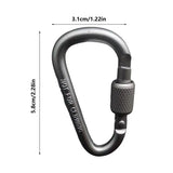 Locking Aluminum Gear Carabiner