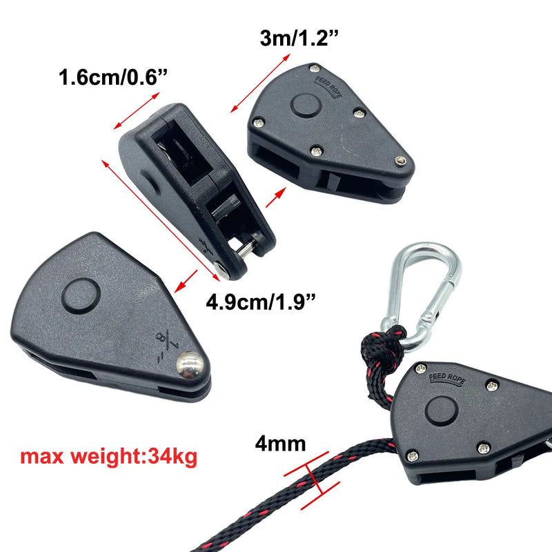 Camping Rope Ratchet Tie-Down Set