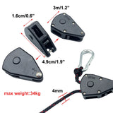 Camping Rope Ratchet Tie-Down Set