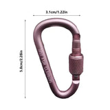 Locking Aluminum Gear Carabiner