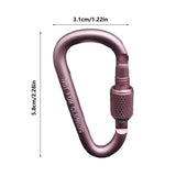 Locking Aluminum Gear Carabiner