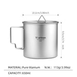 Lightweight Titanium Camping Cup