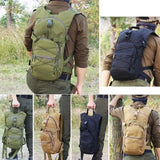 15L Molle Tactical Backpack 800D Oxford Hiking Bicycle Backpacks Outdoor Sports Cycling Climbing Camping Hydration Hunting Bag