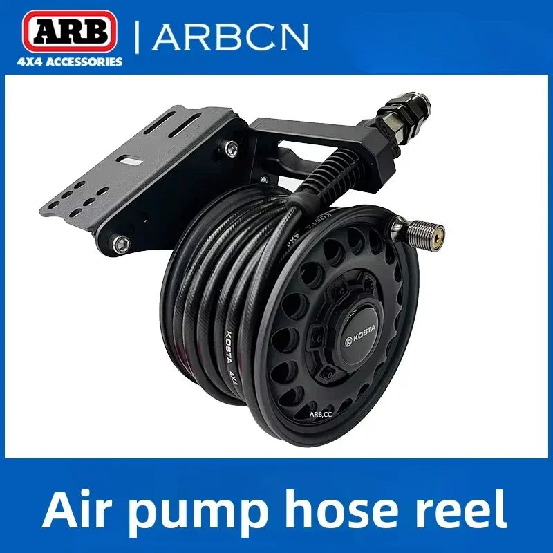 Retractable Offroad Air Hose Reel All-Terrain Heavy Duty Auto Rewind Tire Inflation Hose Reel for 4x4 ATV UTV RV KOSTA