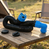 Expandable RV Sewer Hose with End Caps – 3 in Options