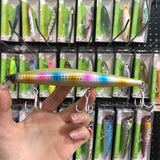 9119 LURETV SAME STYLEXM-145N Crazy Scale Mino Water Surface System Long throw Roadside False Bait, Seabass Hard Bait