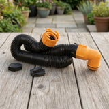 Expandable RV Sewer Hose with End Caps – 3 in Options