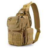 Tactical Chest Sling Bag Hunting Gun Holster Backpack Outdoor Camping Hiking Molle Pouch Climbing Fishing Bag XA291+A