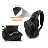 Tactical Chest Sling Bag Hunting Gun Holster Backpack Outdoor Camping Hiking Molle Pouch Climbing Fishing Bag XA291+A