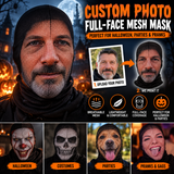 Custom photo full-face mesh Halloween mask