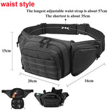 Tactical Chest Sling Bag Hunting Gun Holster Backpack Outdoor Camping Hiking Molle Pouch Climbing Fishing Bag XA291+A