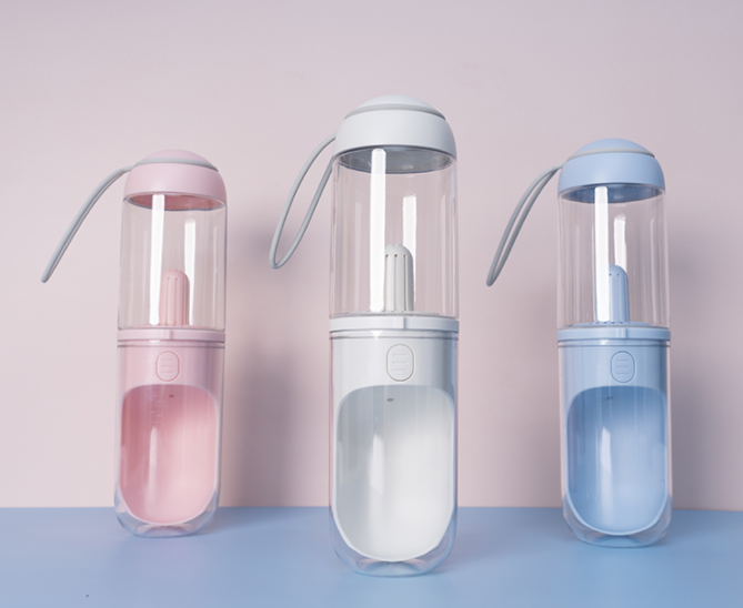 Portable Pet Water Bottle with Drinking Trough – 11.2 oz