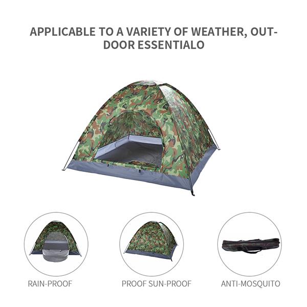 3–4 Person Camouflage Dome Camping Tent
