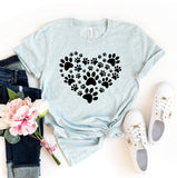 Paw Heart Dog-Lover T-Shirt