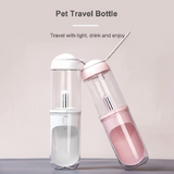Portable Pet Water Bottle with Drinking Trough – 11.2 oz
