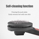 Self-Cleaning Pet Grooming Brush
