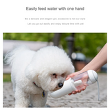 Portable Pet Water Bottle with Drinking Trough – 11.2 oz