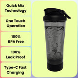 Rechargeable Electric Protein Shaker Bottle – 20 oz