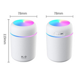 300 mL Portable USB Cool-Mist Humidifier with LED Light