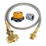 1Set Camping Gas Stove Propane Refill Adapter Gas Tank Connection Line Outdoor Burner LPG Cylinder Hose Connector Adapter