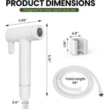 RV Bidet Sprayer – All Metal, RV Handheld Bidet with Water Hose & RV Fitting, Wall-Mount Toilet Sprayer for Motorhomes, Fifth Wh